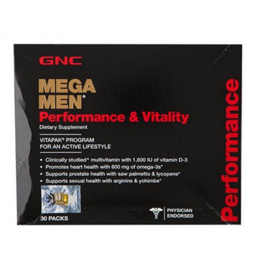 GNC健安喜男士活力套餐30包男性综合保健多种维生素矿物质